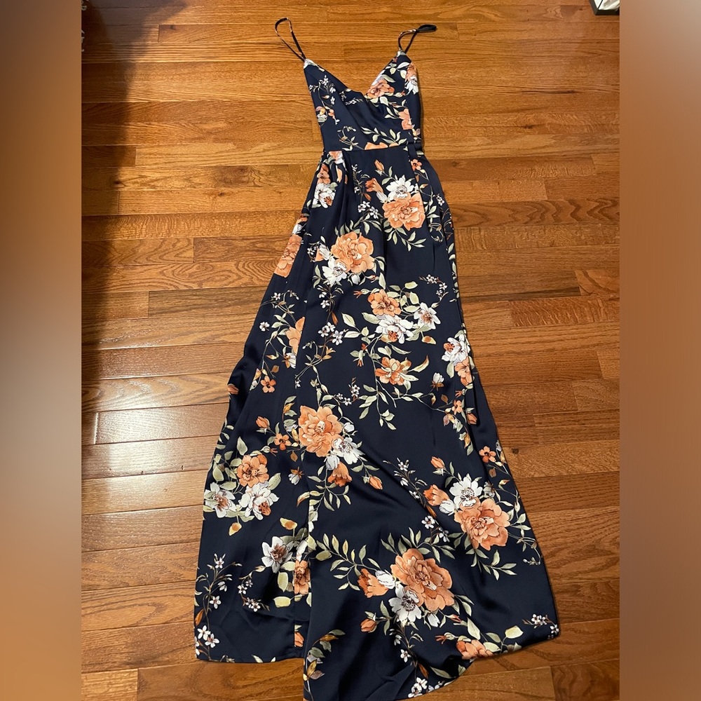 Magnolia Boutique navy floral maxi dress